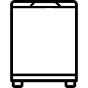 mini fridge, refrigerator icon